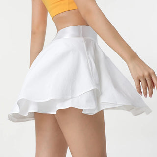 Yoga Anti-Shine Lined Pleated Skirt