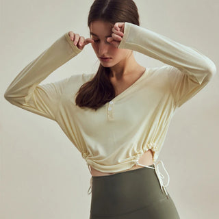 Long Sleeve Polyester Spandex Top