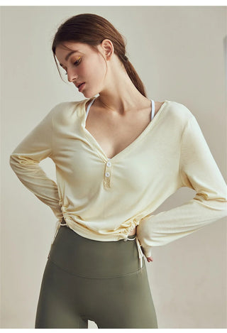 Long Sleeve Polyester Spandex Top