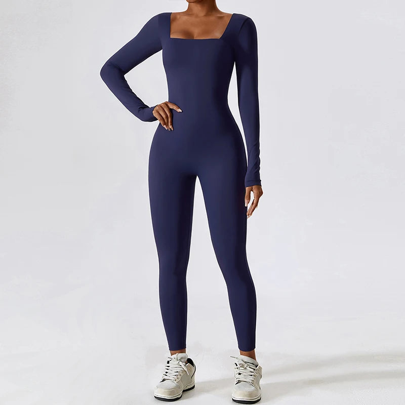 Bodycon Workout One-Piece Jumpsuit