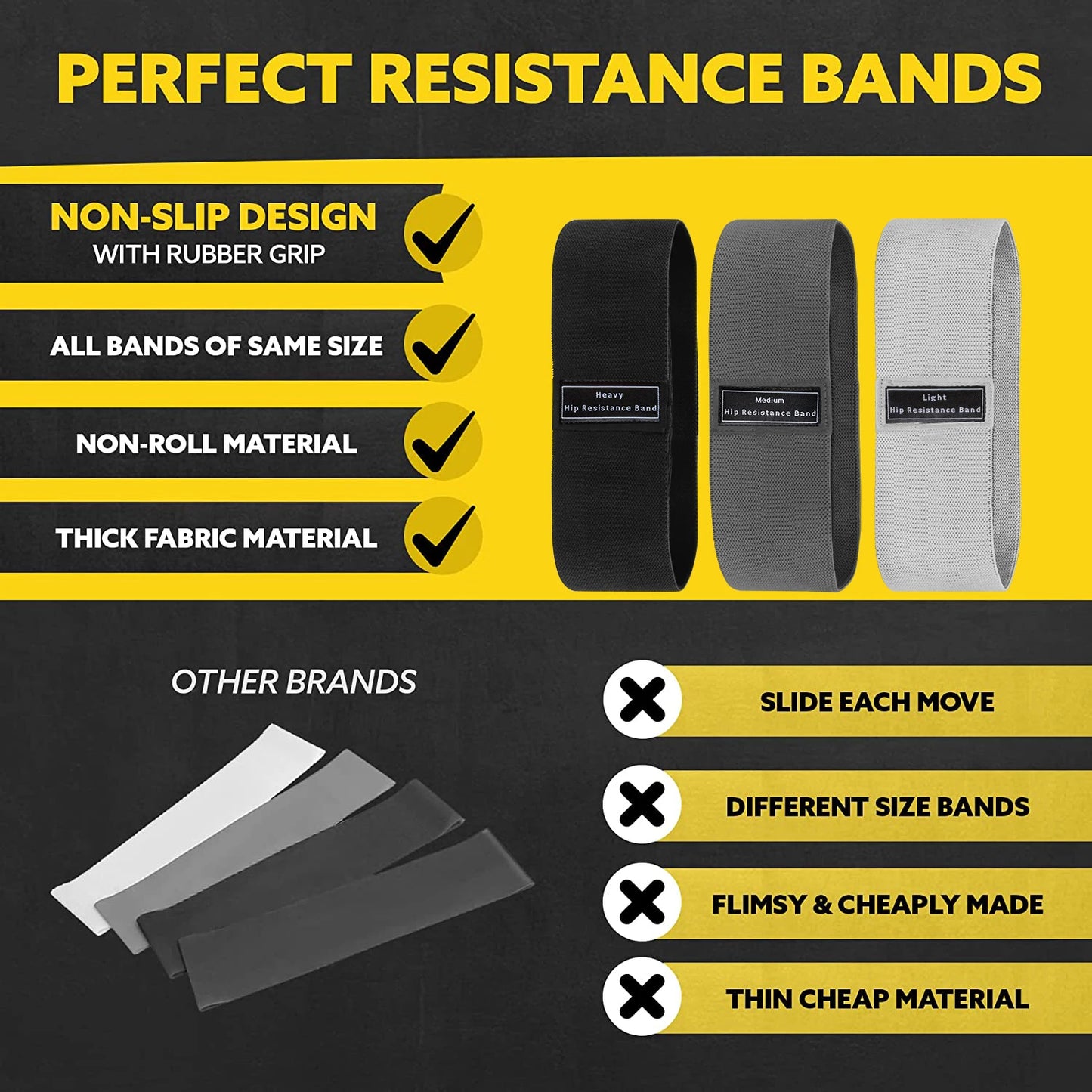 Fabric Resistance Elastic Booty Bands Squat