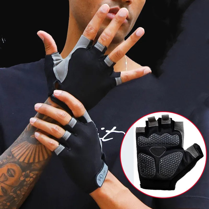 Fingerless Fitness Gym Gloves