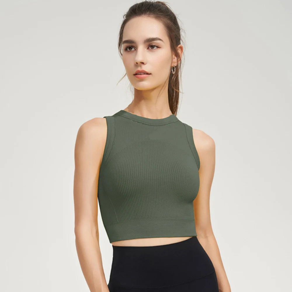 Sleeveless Padded Tank Top