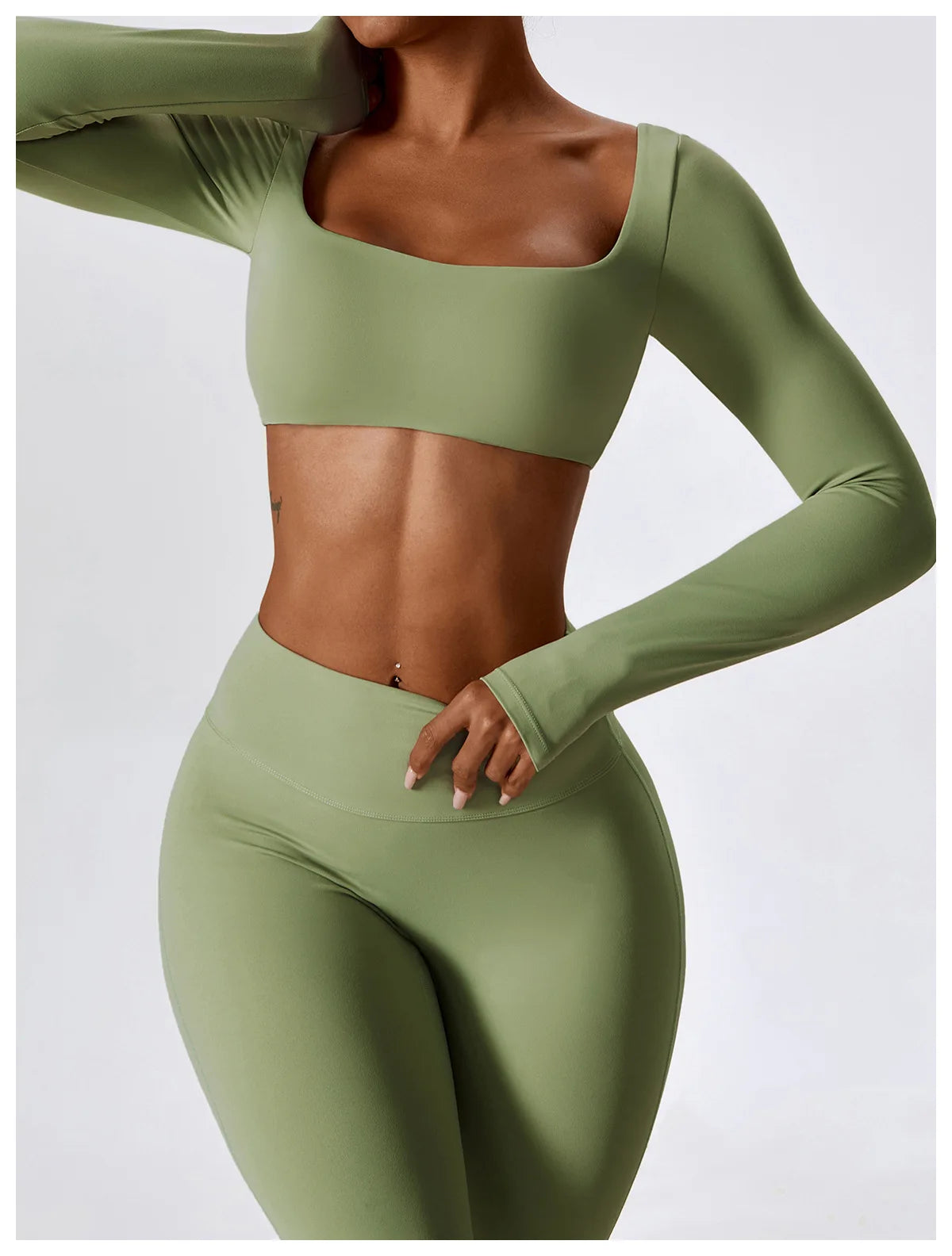 High Waist Leggings Yoga Set