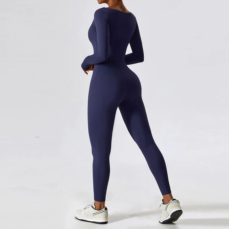 Bodycon Workout One-Piece Jumpsuit