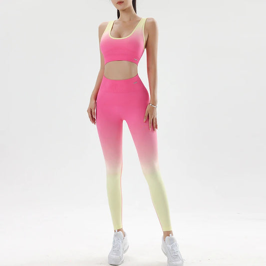 Yoga Clothing Gradient Color Set