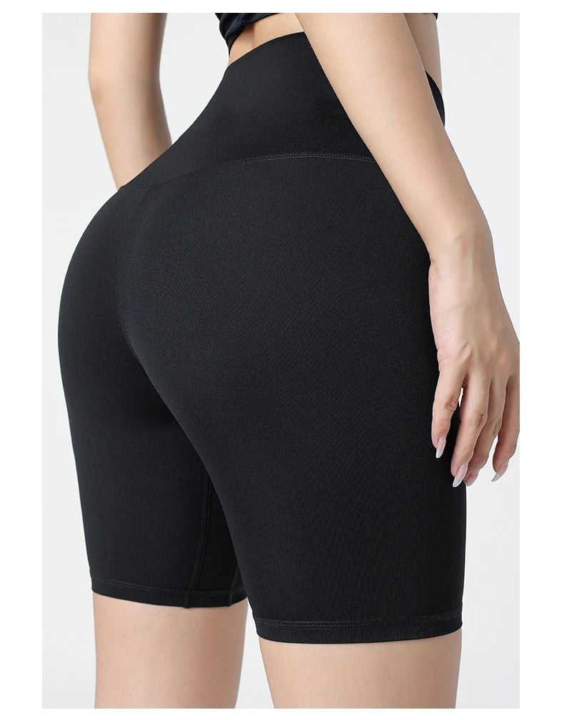 Tight high-waisted fitness sports short