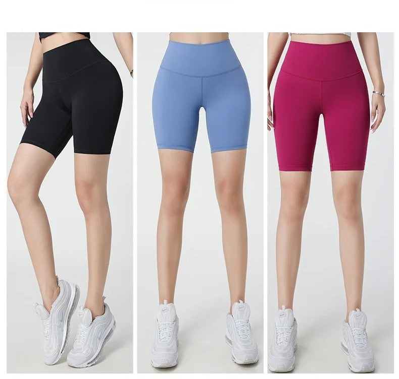 Tight high-waisted fitness sports short